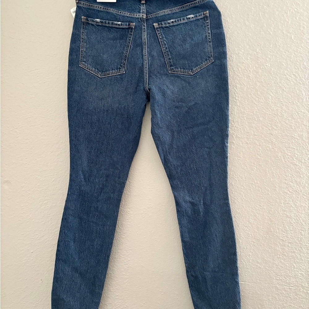 Old Navy Women's Blue Distressed Skinny Jeans - Picture 2 of 4